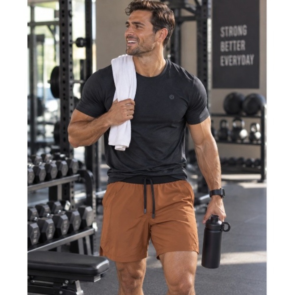 Ten Thousand Tactical Short 7" Liner Rust Brown Mens Size Medium Workout Gym